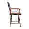 Whitecap Newport Director's Chair with Navy/White Striped Cushion Seat 61040 - alternate 2